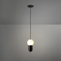 modular lighting -   suspension placebo noir structuré  métal
